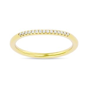 Diamond 1/20 Ct.tw Round-cut Wedding Band in 10K Yellow Gold