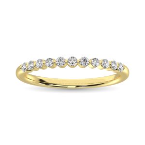 10K Yellow Gold Diamond  1/4 Ct.Tw. Anniversary