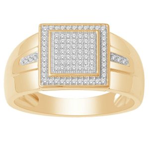 10K 0.25CT D-RING MEN RDS