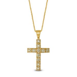 10K 1.95-2.03CT D-PENDANT MEN RDS DARK "CROSS" (BEST DEAL BEST VALUE)