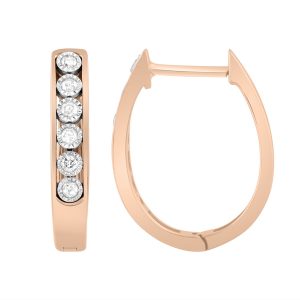 10K 0.15CT D-HOOPS RDS PRONG