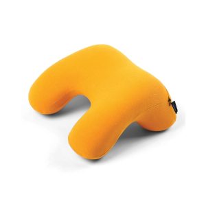 Yellow Travel Pillow Set w/Mask and Ear Plugs