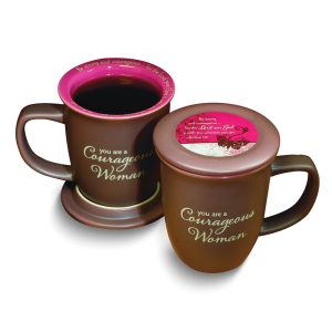 Woman of Courage Brown Butterfly Mug and Coaster Set