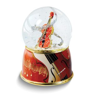 Violin Musical Glitter Waterglobe