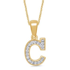 10K 0.07CT D-ALPHABET RDS MINI "INITIAL C"