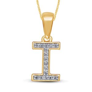 10K 0.07CT D-ALPHABET RDS MINI "INITIAL I"