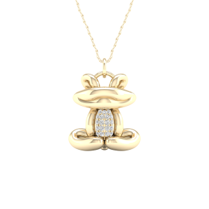 10K 0.06CT D-PENDANT LADIES RDS "FROG" (BEST DEAL BEST VALUE)
