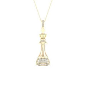 10K 0.10CT D-PENDANT MEN RDS