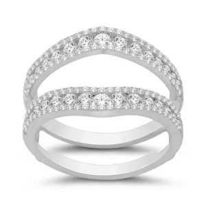 10K .98-1.03CT D-RING GUARD LDS RDS CHANNEL
