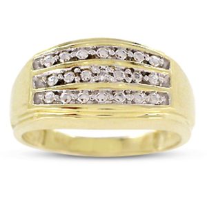 10K 0.01-0.02CT D-BAND MEN RDS